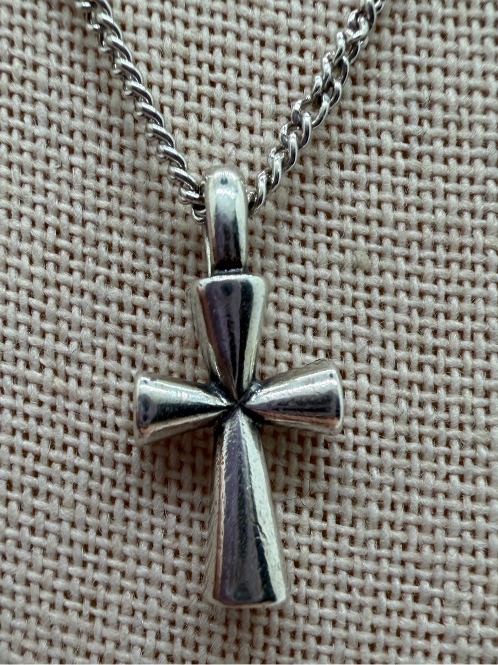 James Avery Sterling cross necklace